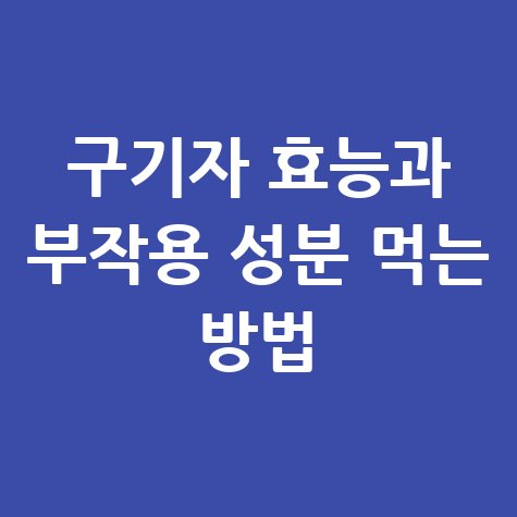 구기자 효능과 부작용 성분 먹는 방법 알아보기