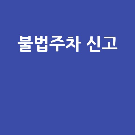 불법주차 신고, 시민의식과 안전