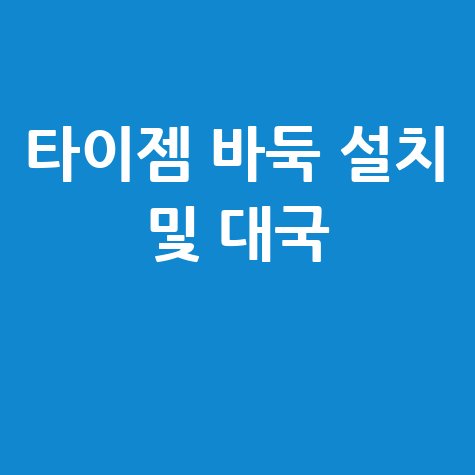 타이젬 바둑: 설치부터 대국실 입장까지